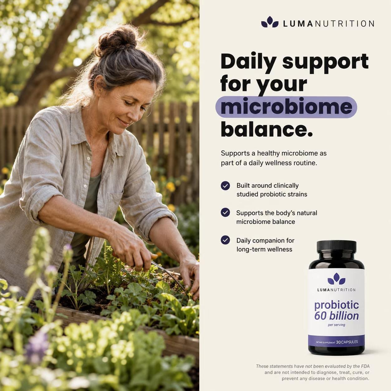 Probiotics 60 Billion CFU per Serving with Prebiotics - Probiotics for Women - Probiotics for Men - Formulated for Digestive Health - 60 Capsules, 30 Servings