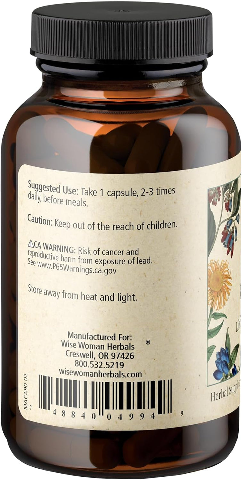 - Maca Vitality Capsules - 90 Count - All-Natural, Vegetarian Capsules, Promotes Emotional Well-Being, Supports Normal Healthy Libido