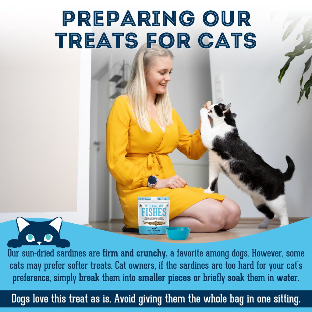 The Granville Island  Pure Proteins with Love and Fishes Sardine Treats for Dogs & Cats, 210 Gram