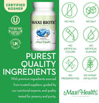 Maxi Health Maxi Biotic Aged Garlic Extract for Adults – Kyolic Garlic, Echinacea & Spirulina – 180 Caps