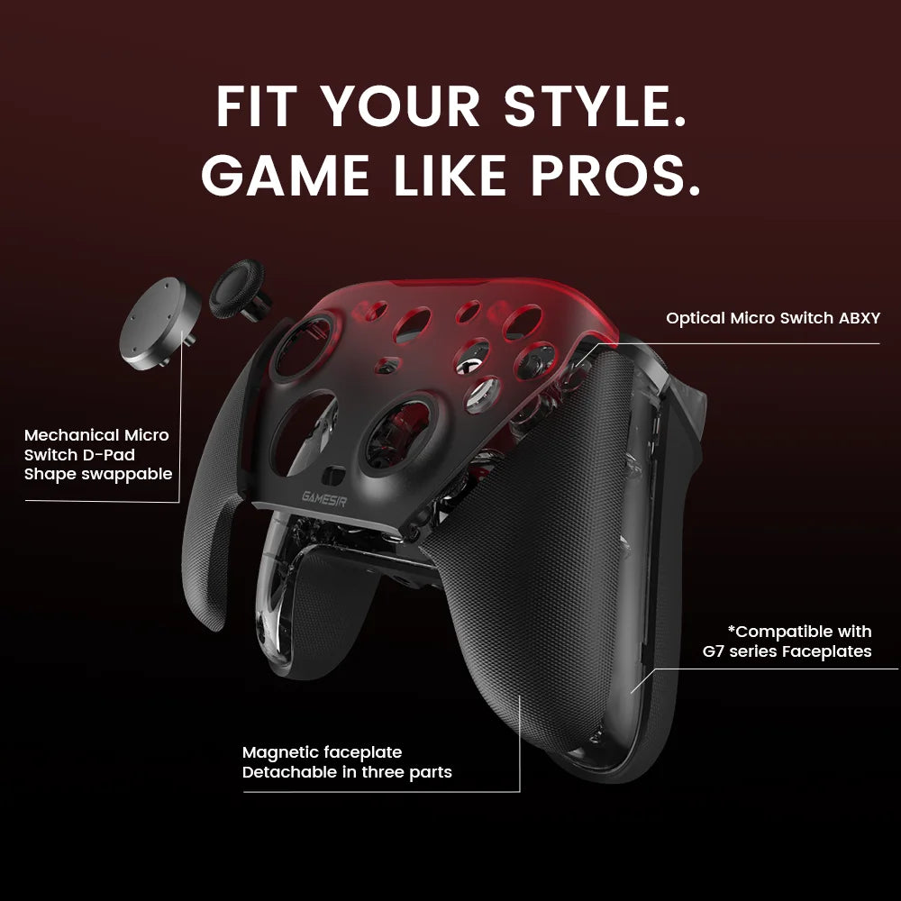 G7 Pro Wired Controller for Xbox Series X|S, Xbox One, Wireless Gamepad for Pc&Android with TMR Sticks, Hall Effect Analog Triggers, 1000Hz Polling Rate, 3.5Mm Audio Jack - White