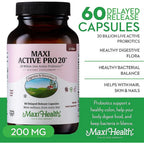 Active Pro 20 – Probiotics for Adults, 15 Strains, Digestive Health Support – 60 Capsules