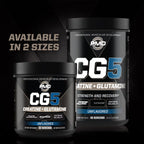 Sports CG5 - Premium Creatine and L Glutamine Powder - Maximum Strength Power Recovery, Build Lean Muscle, Increase Workout Performance - Pre Workout and Post Workout - Unflavored (30 Servings)