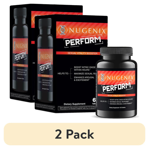 (2 Pack) Nugenix Perform Sexual Vitality & Nitric Oxide Booster, Men'S Health Supplement, 63 Count