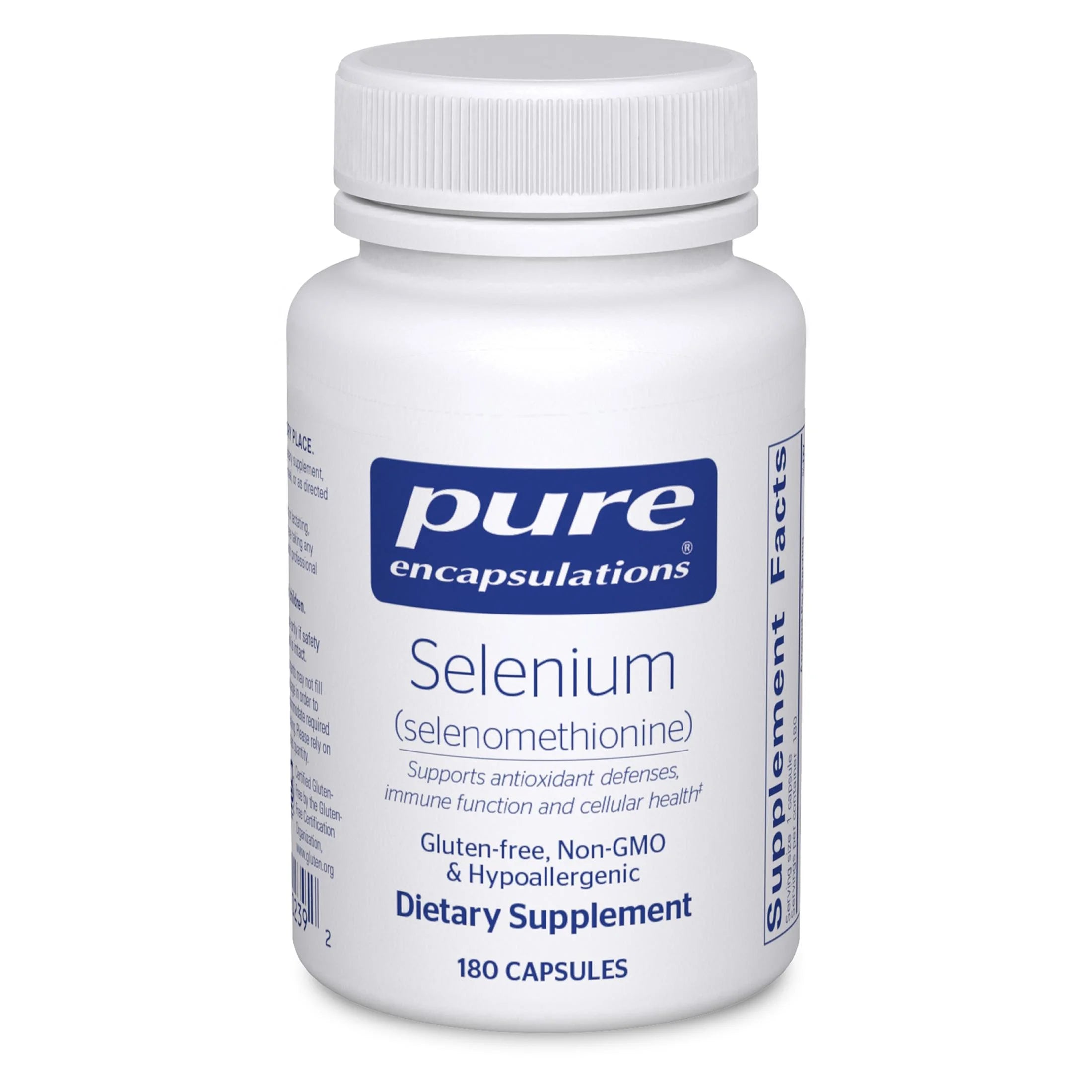 Selenium - 200 Mcg - for Healthy Cellular Function, Immune System & Antioxidant Defenses* - Mineral Supplement - Vegan & Gluten Free - 180 Capsules