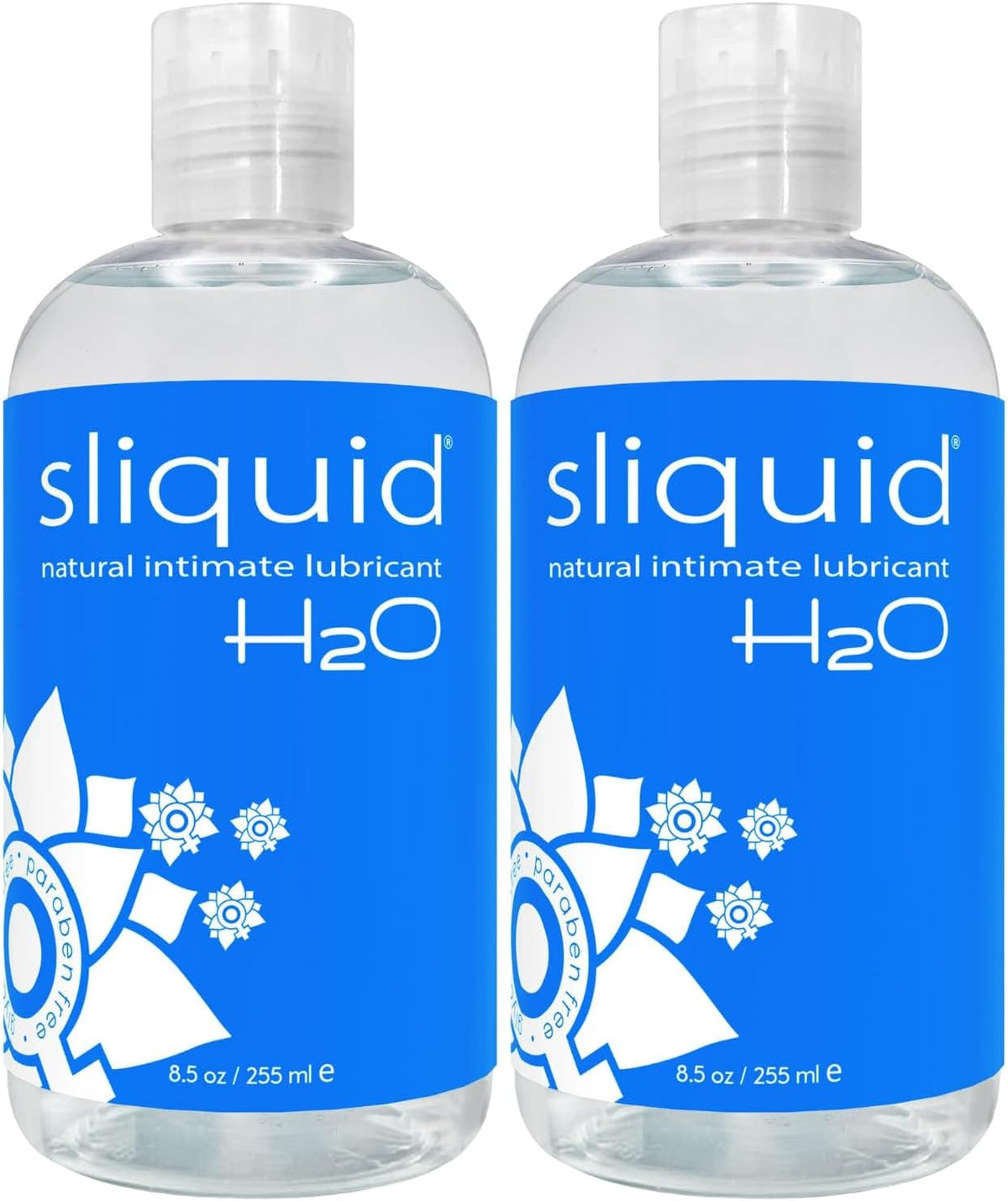 H2O Water Based Lube Lubricant for Sex, Glycerin Free Personal Lubricant (4.2 Oz) Clear, Unscented