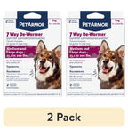 (2 Pack)  for Dogs 7 Way De-Wormer for Medium & Large Dogs