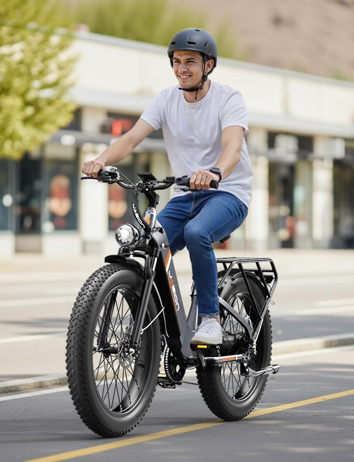 Thunder Electric Bike,1800W Peak Ebikes for Adults,26''Fat Tire Best Ebike for Men,80 Miles with 864Wh Battery,30+Mph Max Speed Bicycles,400Lb Capacity,Certified by UL2849