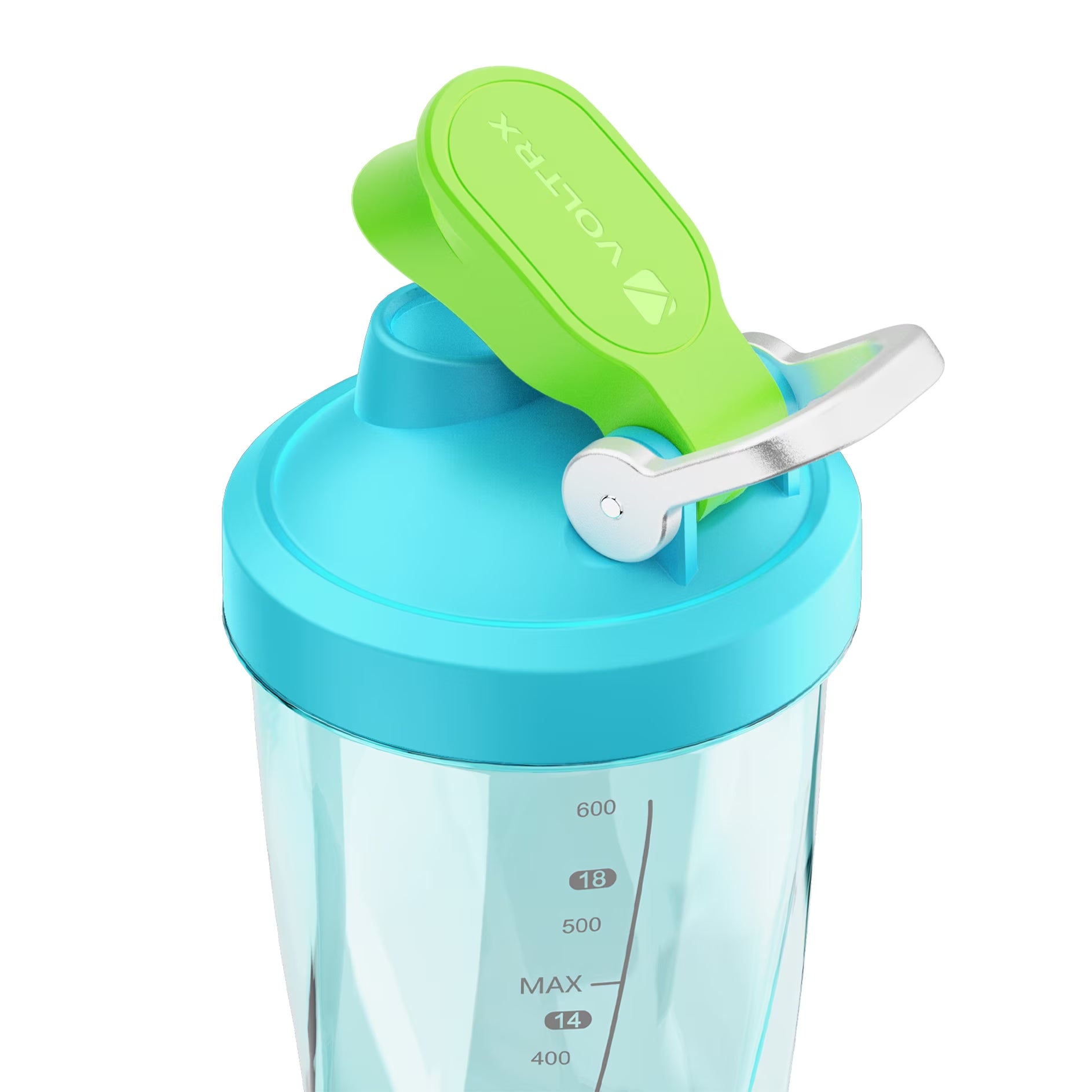 Electric Shaker Bottle - Vortexboost Portable USB C Rechargeable Protein Shake Mixer, Shaker Cups for Protein Shakes, BPA Free, Waterproof, Colored Light Base, 24 Oz