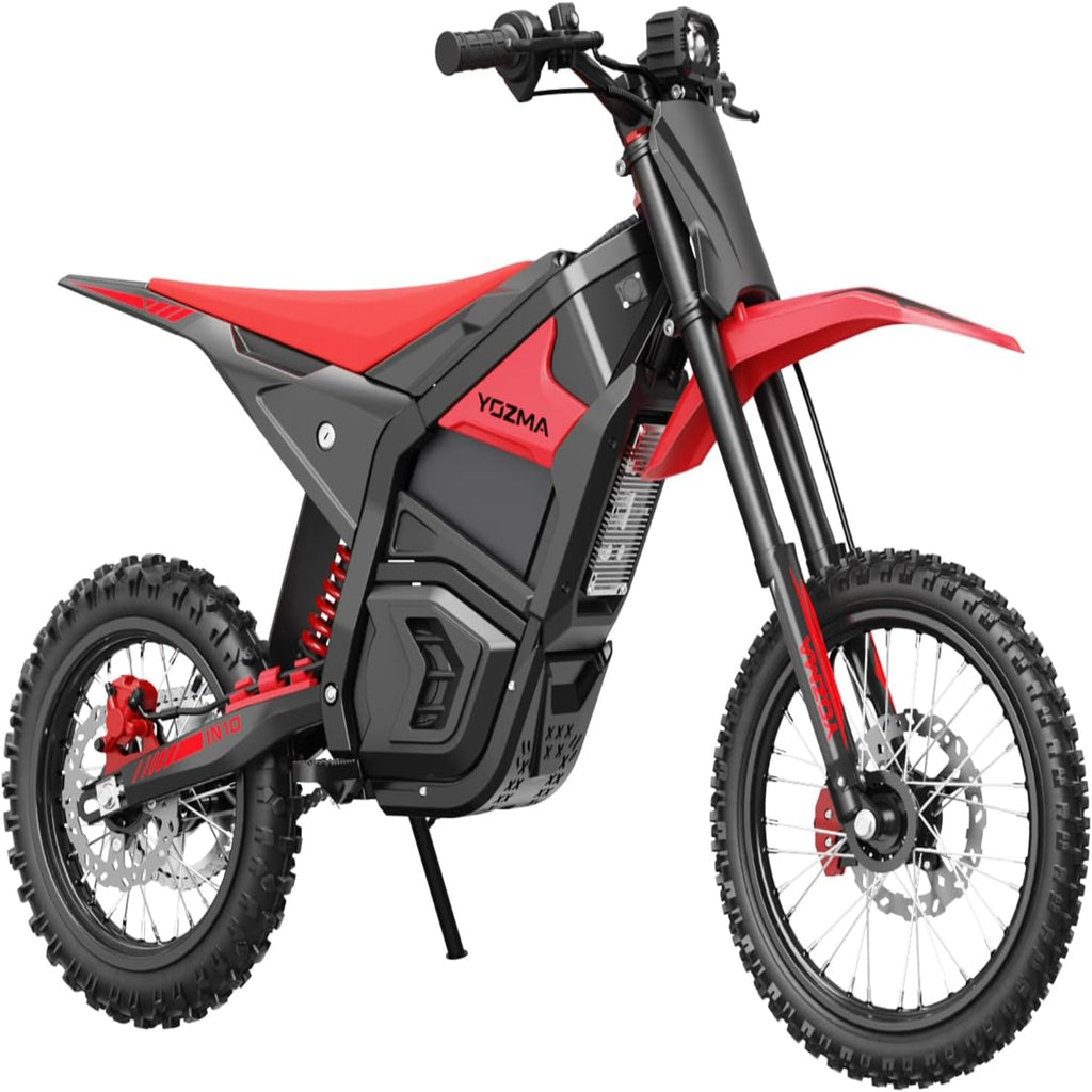 IN10 Electric Dirt Bike, 2600W 40MPH Electric Bike with 1104WH Battery Ebike, Full Hydraulic Brakes and Suspensions Mountain Off-Road E Dirt Bike, for Teens & Adults, Black