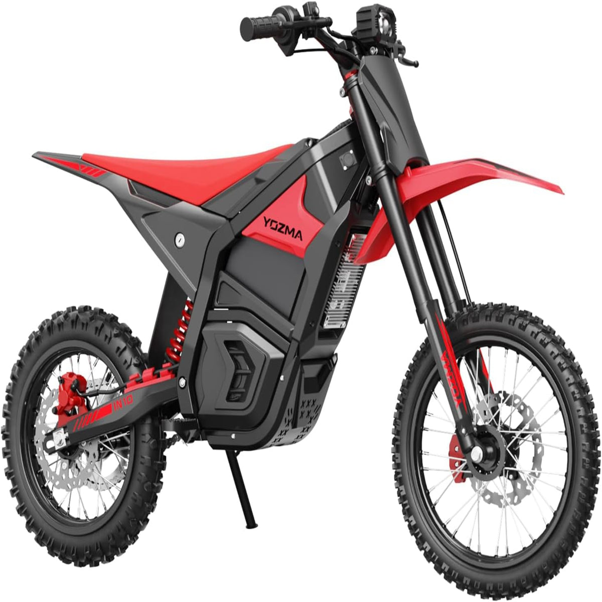 IN10 Electric Dirt Bike, 2600W 40MPH Electric Bike with 1104WH Battery Ebike, Full Hydraulic Brakes and Suspensions Mountain Off-Road E Dirt Bike, for Teens & Adults, Black