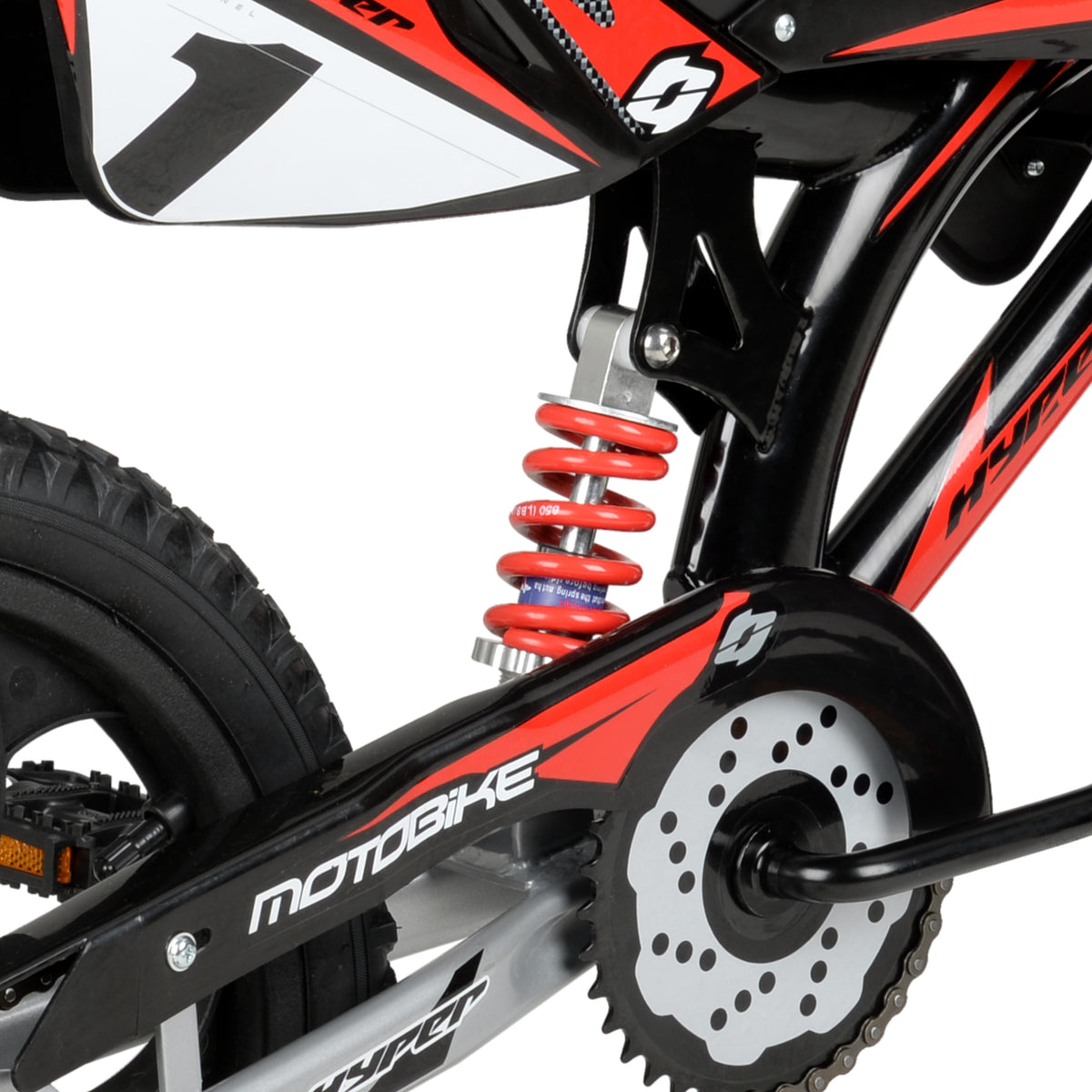 16" Moto Bike, Children Ages 5-7, Black/Red