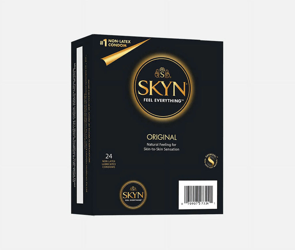 SKYN Lubricated Non-Latex Condoms, Premium Ultra Thin Natural Feel