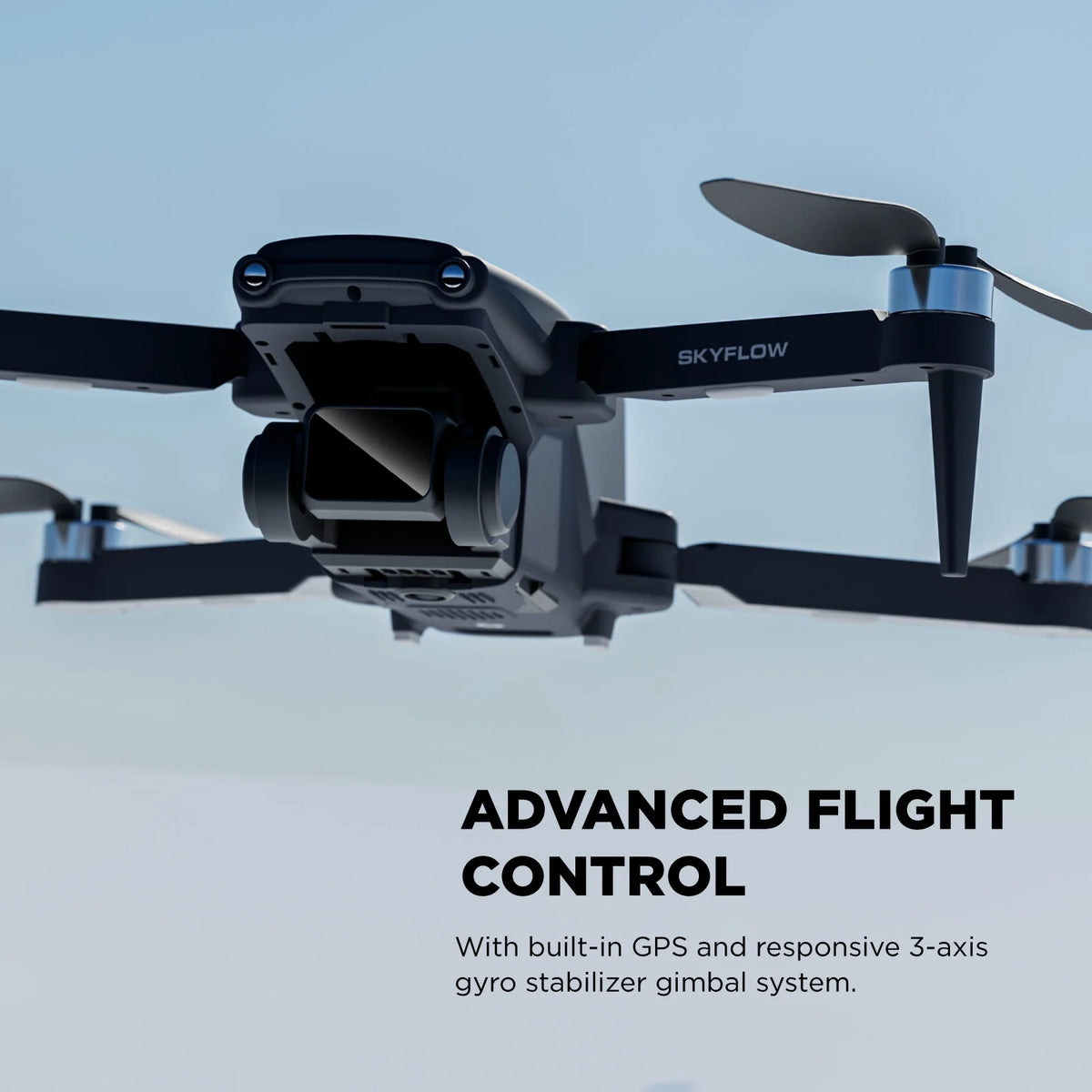 Skyflow GPS Foldable 4K UHD Aerial Drone for Adults with Live Video Feed & 5" Touchscreen Remote