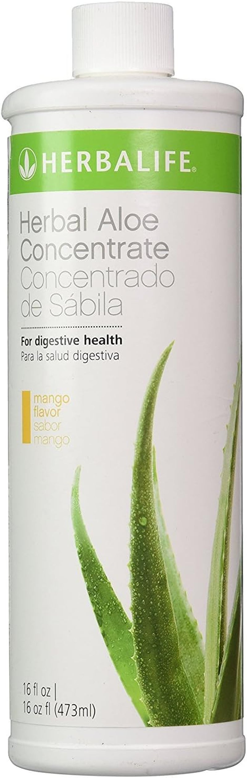 Aloe Concentrate Pint: Mandarin Flavor 16 FL Oz (473 Ml) for Digestive Health with Premium-Quality Aloe, Gluten-Free, 0 Calories, 0 Sugar, Naturally Flavored