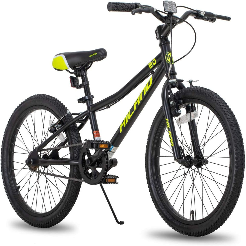 HILAND 20 Inch Kids' Bicycles Mountain Bike for Boys, Girls 5+ Years Old, Single Speed Kids Bicycles with Dual Handbrakes, Child Bike | Kids Bicycles