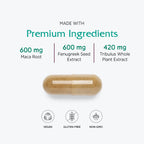 Fem Vitality - Supplement for Women'S Health with Fenugreek, Maca & Tribulus - Health Support Supplement for Women - 60 Capsules
