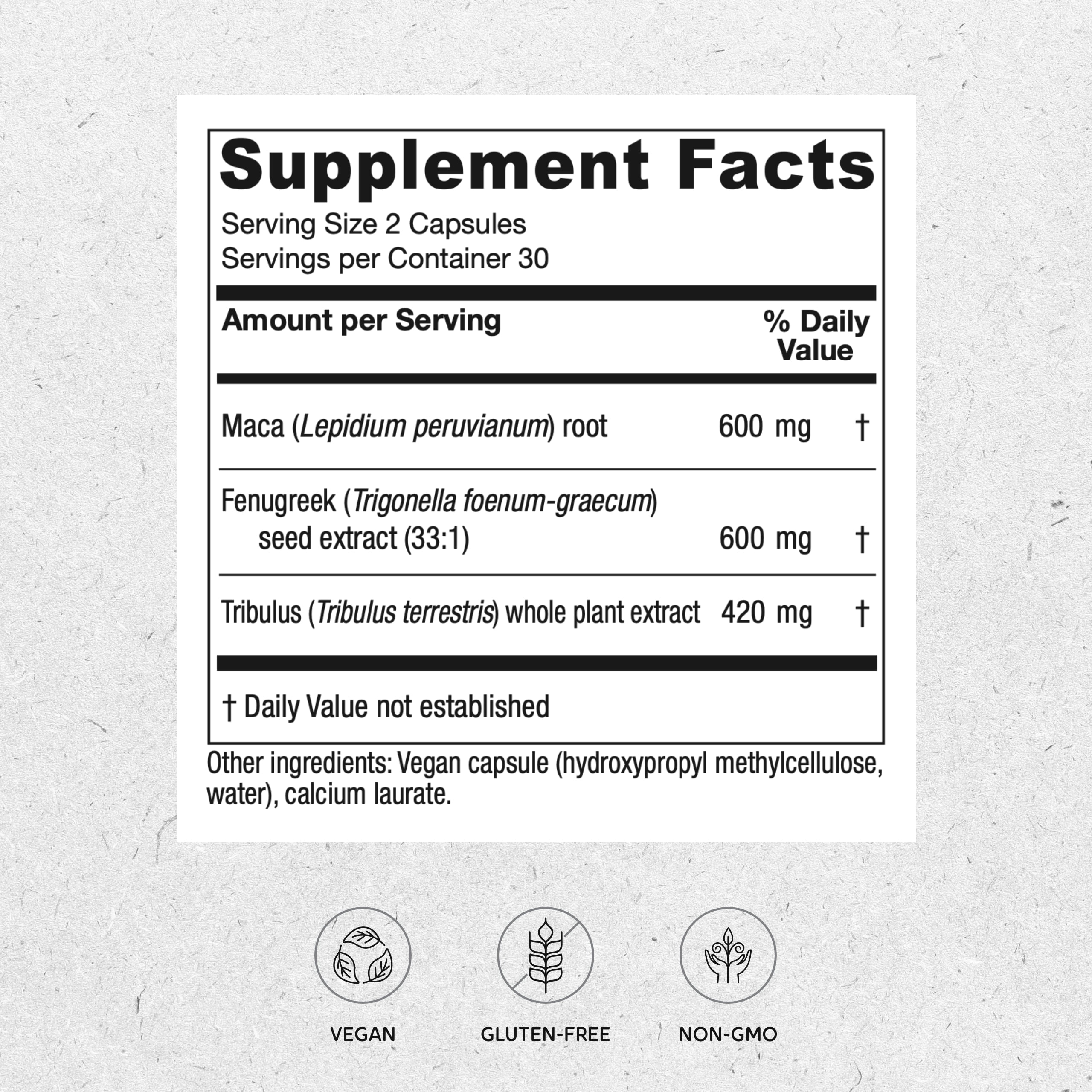 Fem Vitality - Supplement for Women'S Health with Fenugreek, Maca & Tribulus - Health Support Supplement for Women - 60 Capsules