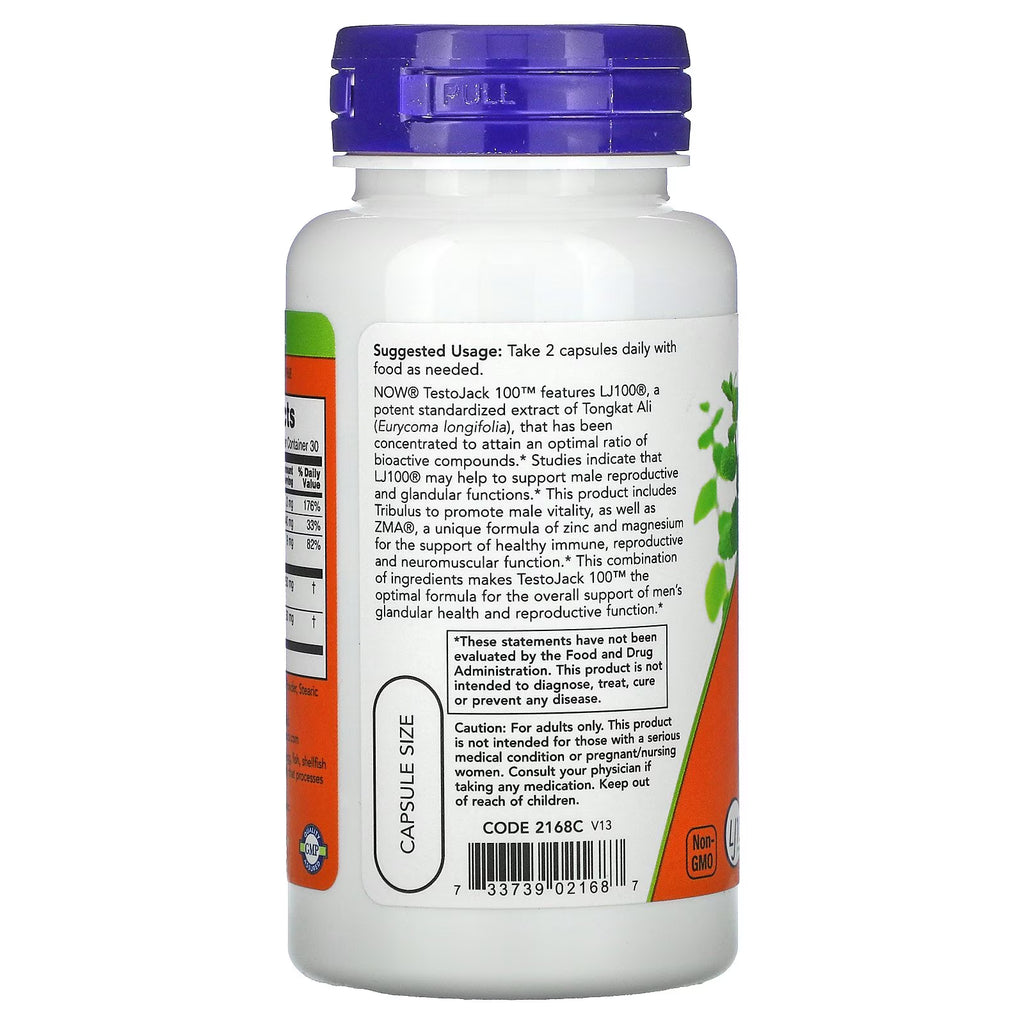 Now Foods Testojack 100 - 60 Veg Capsules