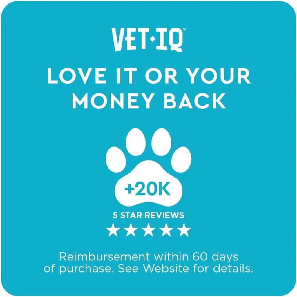 Vetiq 8-In-One Multifunctional Supplements for Dogs, Supports Hip & Joint, Urinary Tract, Immune System, Skin Health and Heart Health, Soft Chews, 60 Count