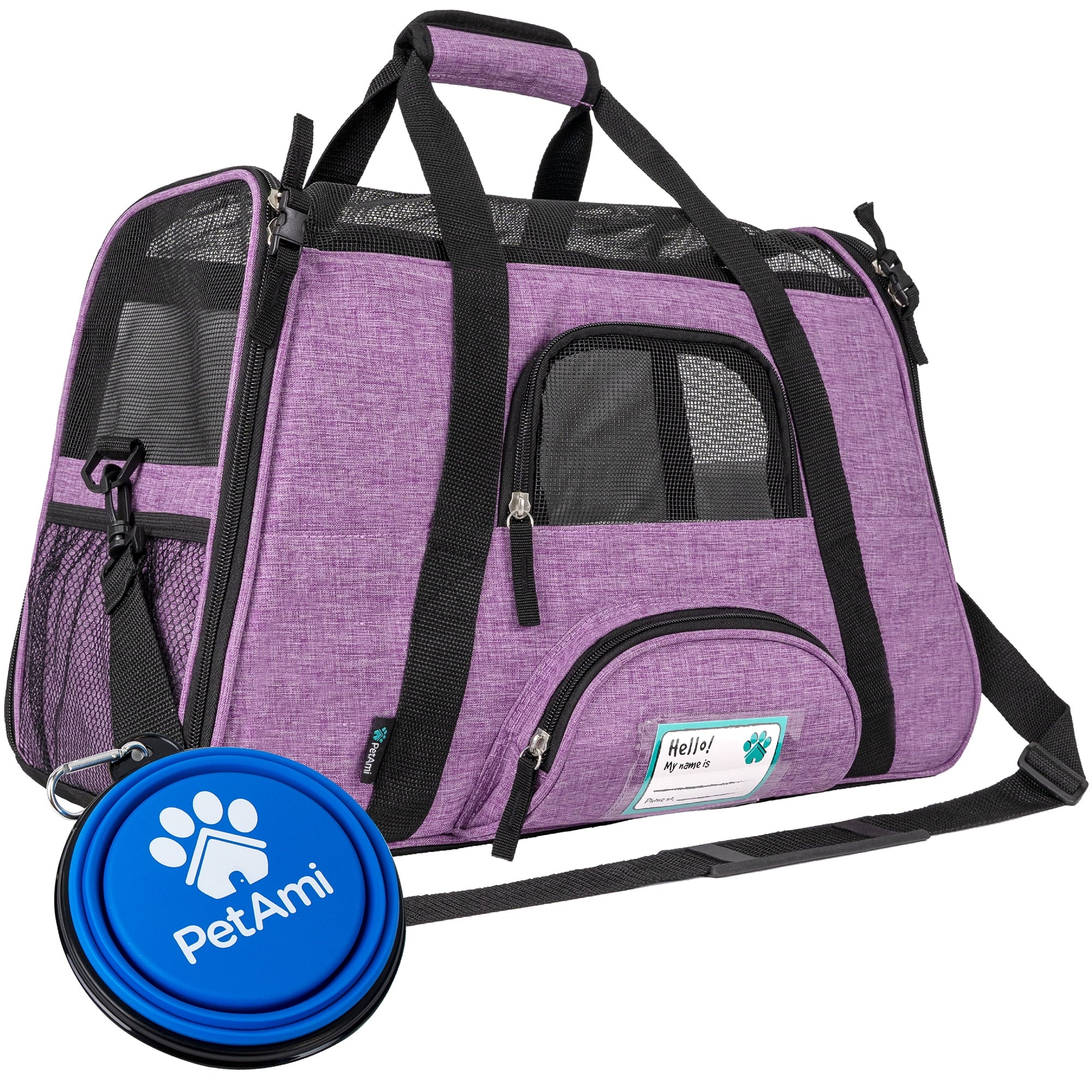 Airline Approved Pet Carrier for Cat, Soft Sided Dog Carrier for Small Dog, Cat Travel Supplies Accessories Indoor Cat, Ventilated Pet Carrying Bag Medium Large Kitten Puppy, Small Heather Pink
