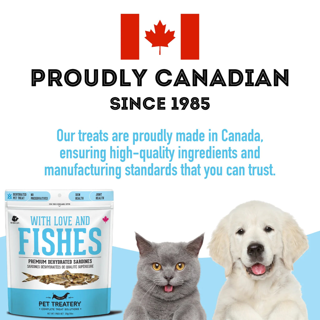 The Granville Island  Pure Proteins with Love and Fishes Sardine Treats for Dogs & Cats, 210 Gram