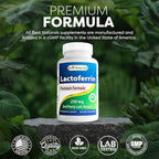 (3 Pack)  Lactoferrin 250 Mg 60 Vegetarian Capsules | Healthy Immune Supplement