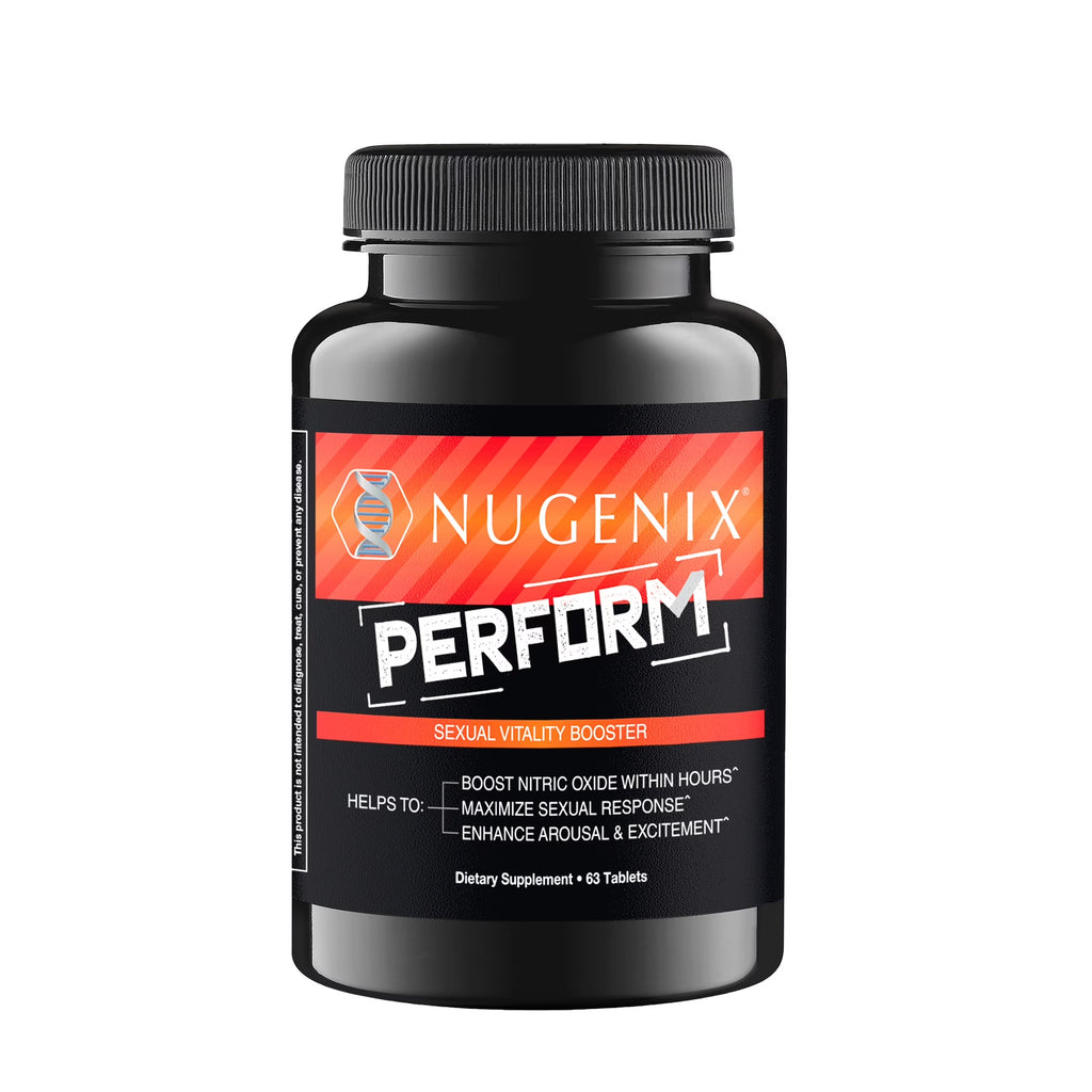 (2 Pack) Nugenix Perform Sexual Vitality & Nitric Oxide Booster, Men'S Health Supplement, 63 Count