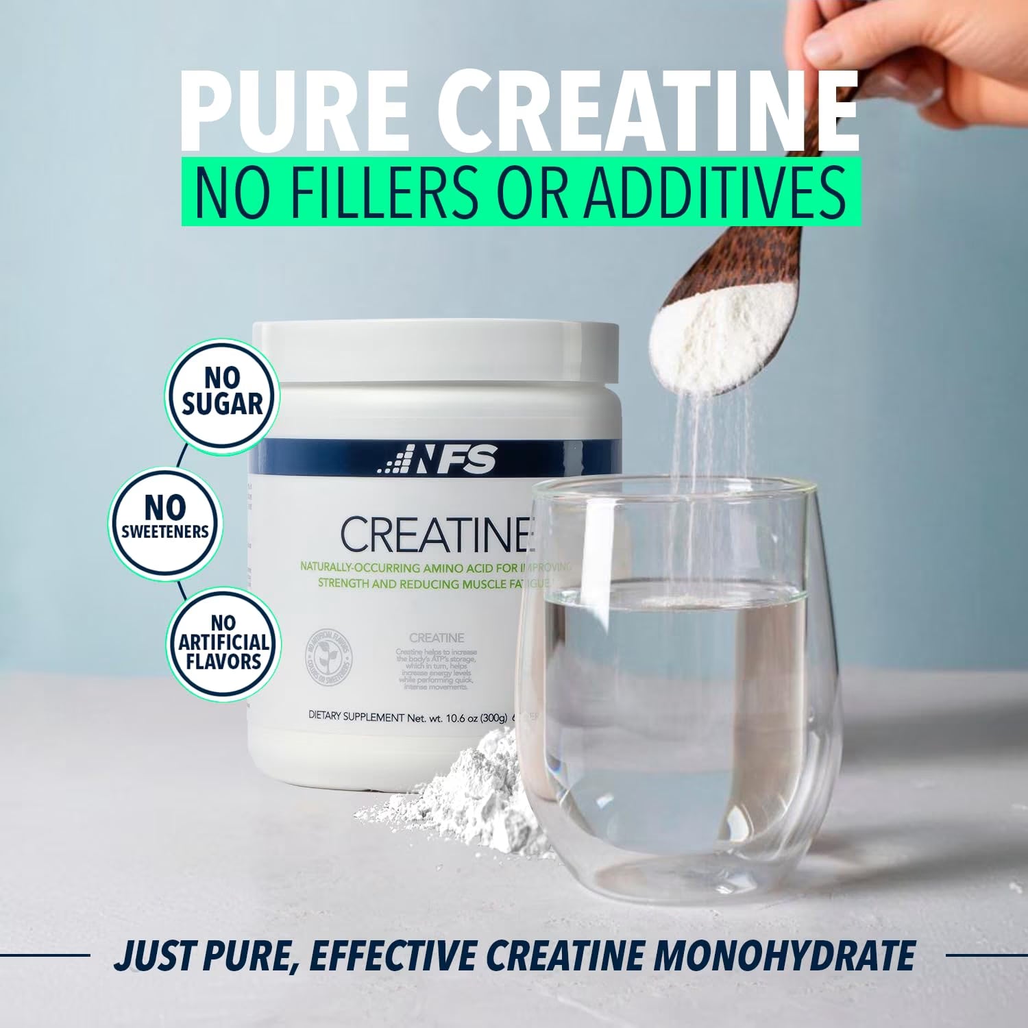 Micronized Creatine Monohydrate Powder, Unflavored, 30 Servings, 150G