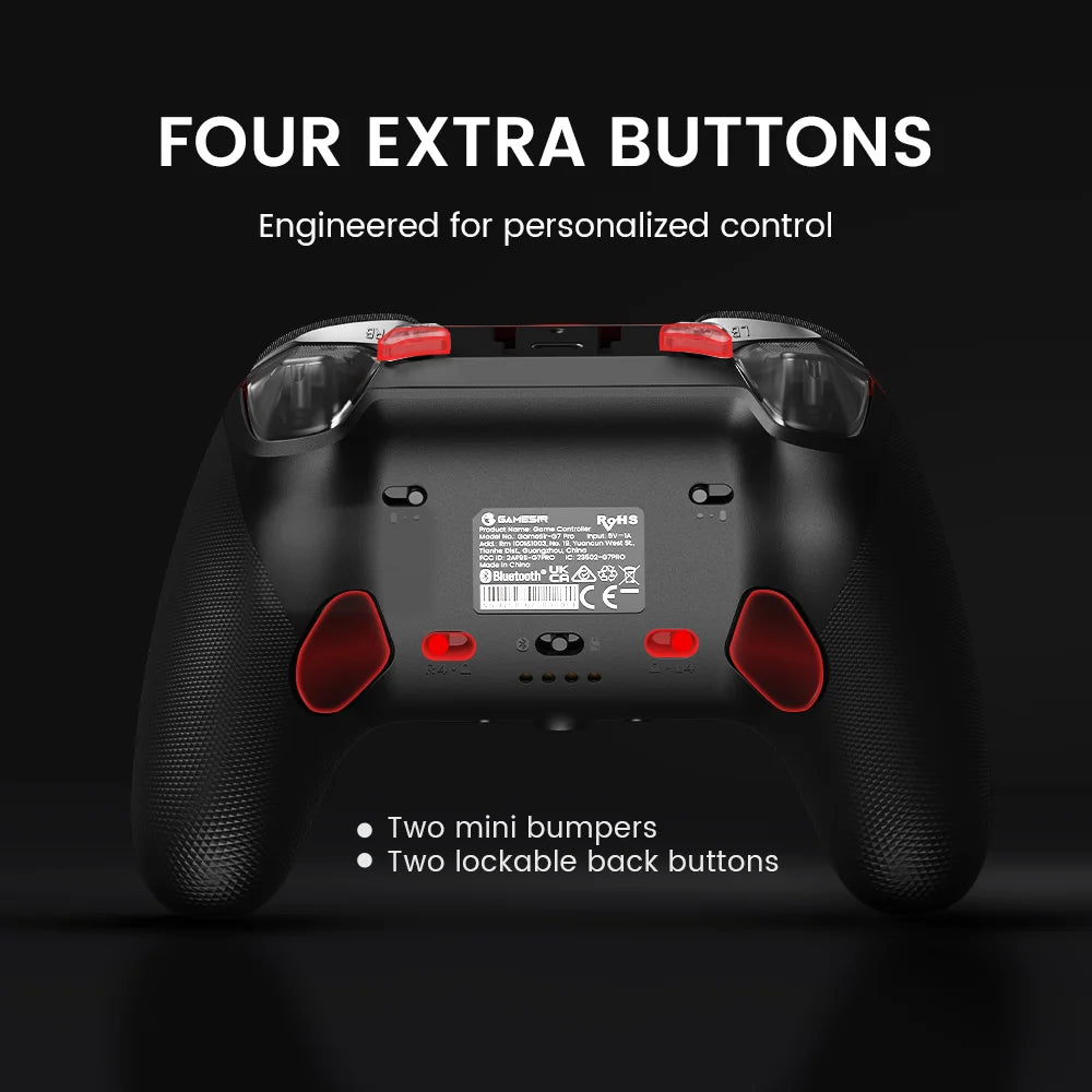 G7 Pro Wired Controller for Xbox Series X|S, Xbox One, Wireless Gamepad for Pc&Android with TMR Sticks, Hall Effect Analog Triggers, 1000Hz Polling Rate, 3.5Mm Audio Jack - White