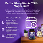 Magnesium Sleeplex Sleep Supplement, Melatonin Free Sleep Aid, 90 Capsules