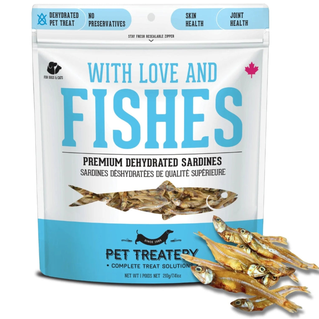 The Granville Island  Pure Proteins with Love and Fishes Sardine Treats for Dogs & Cats, 210 Gram