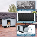 Dog House for Small, Medium and Large Dogs, Plastic, 26 Inch High