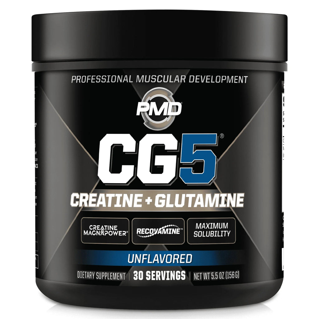 Sports CG5 - Premium Creatine and L Glutamine Powder - Maximum Strength Power Recovery, Build Lean Muscle, Increase Workout Performance - Pre Workout and Post Workout - Unflavored (30 Servings)