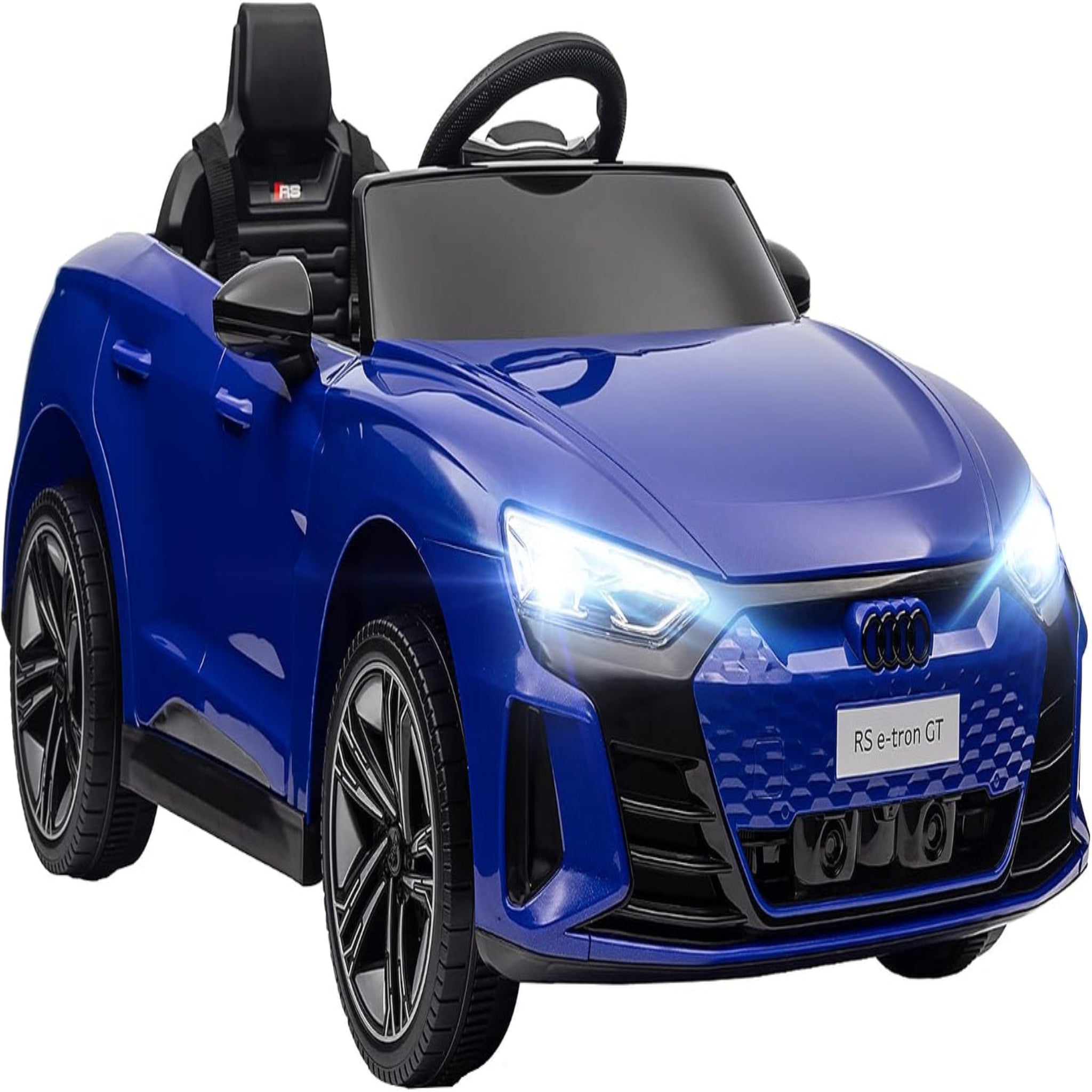 Licensed Audi RS E-Tron GT 12V Ride on Car Truck for Kids Dark Blue | Electric Car Ride on Vehicle, W/Parent Remote Control, Music, Lights, for Toddlers