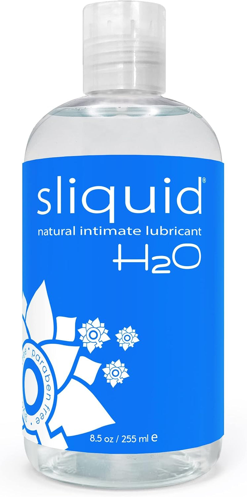 H2O Water Based Lube Lubricant for Sex, Glycerin Free Personal Lubricant (4.2 Oz) Clear, Unscented