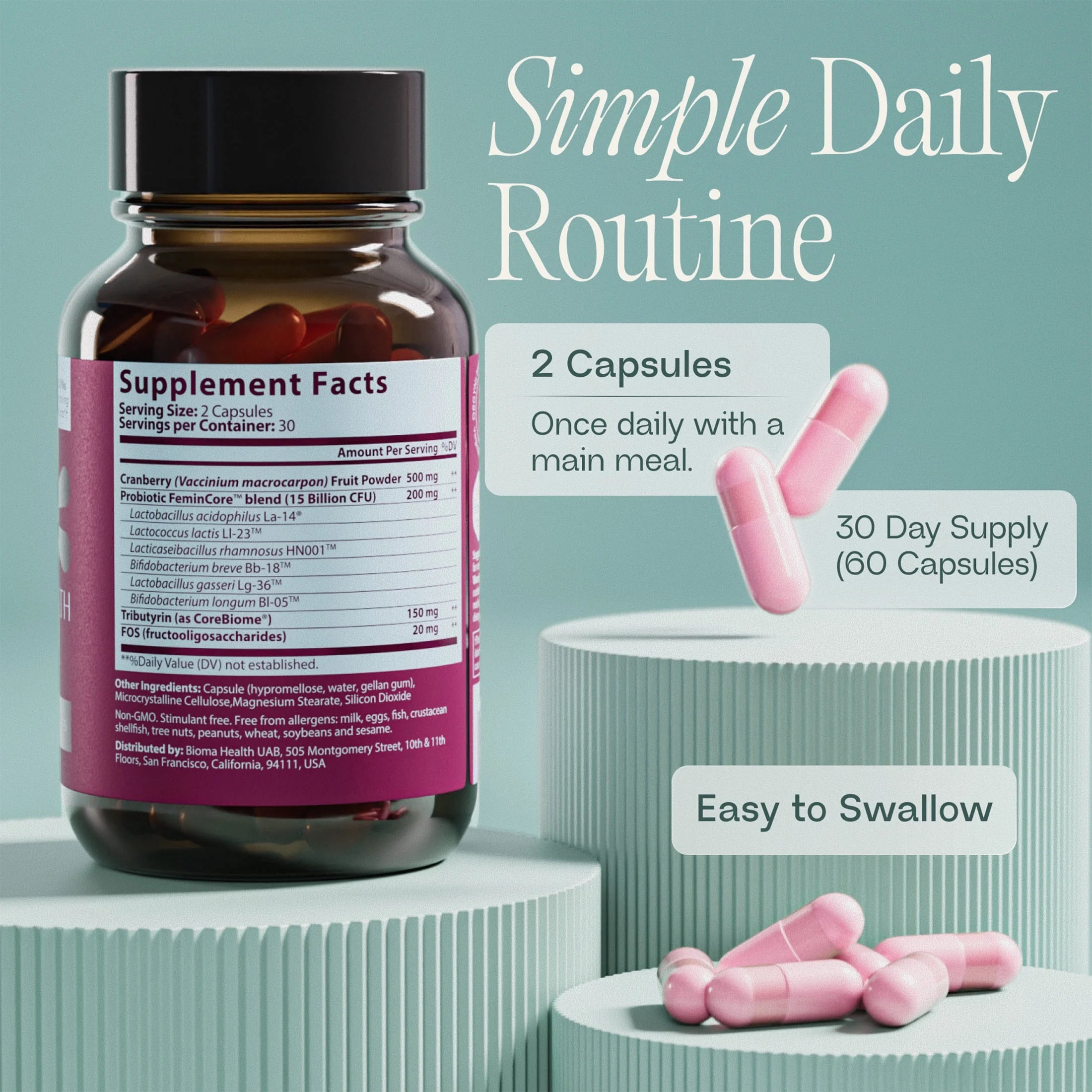 Feminine Health Synbiotic, 60 Ct / 30 Serv.