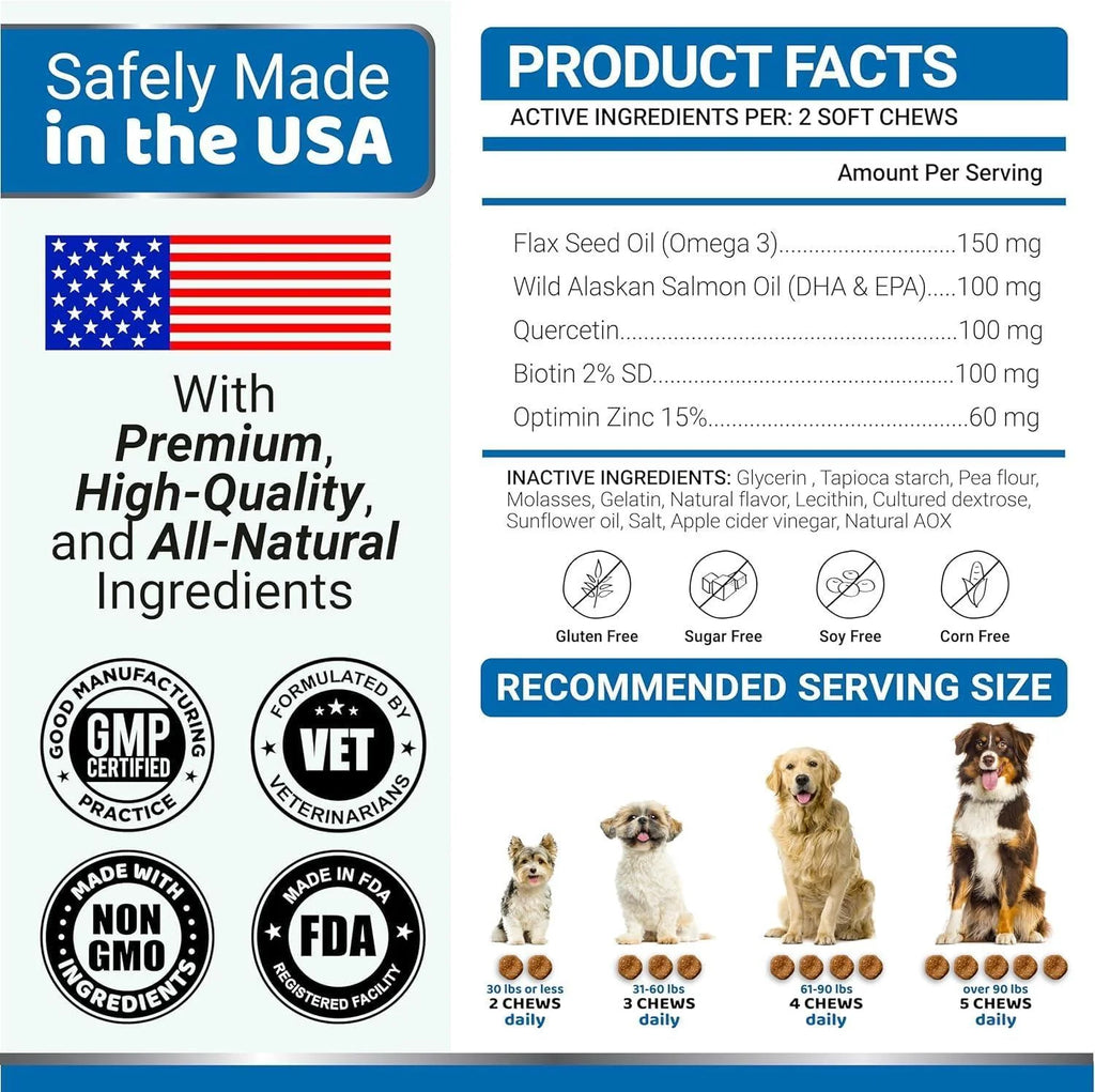 Omega-3 Fish Oil for Dogs 2-Pack Skin & Coat Itchy Skin Relief
