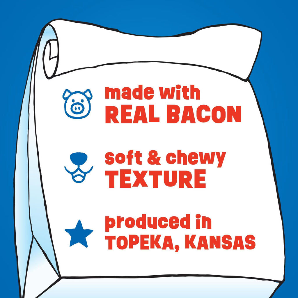 Bacon Flavor Dog Treats, 47Oz Bag