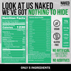 NAKED Mass - Vanilla Vegan Weight Gainer - 8Lb Bulk, GMO Free, Gluten Free, Soy Free & Dairy Free. No Artificial Ingredients - 1,230 Calories - 11 Servings