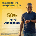 Omegagenics Fish Oil EPA-DHA 1000 Mg - High Potency - Omega-3 Fish Oil Supplement - for Heart Health, Musculoskeletal Health & Immune System Health* - with DHA & EPA - 120 Softgels