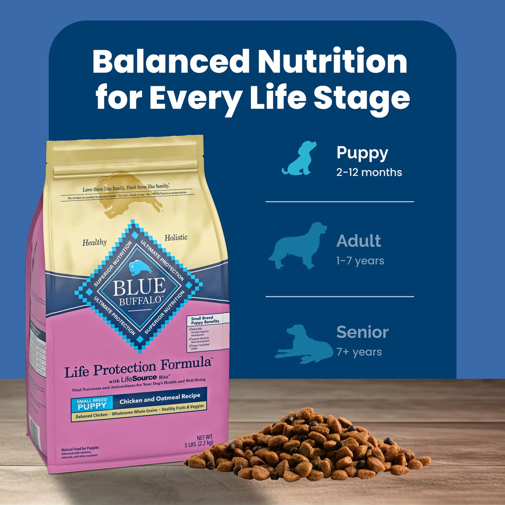 Life Protection Formula Small Breed Dry Puppy Food, Chicken & Oatmeal, 5 Lbs.