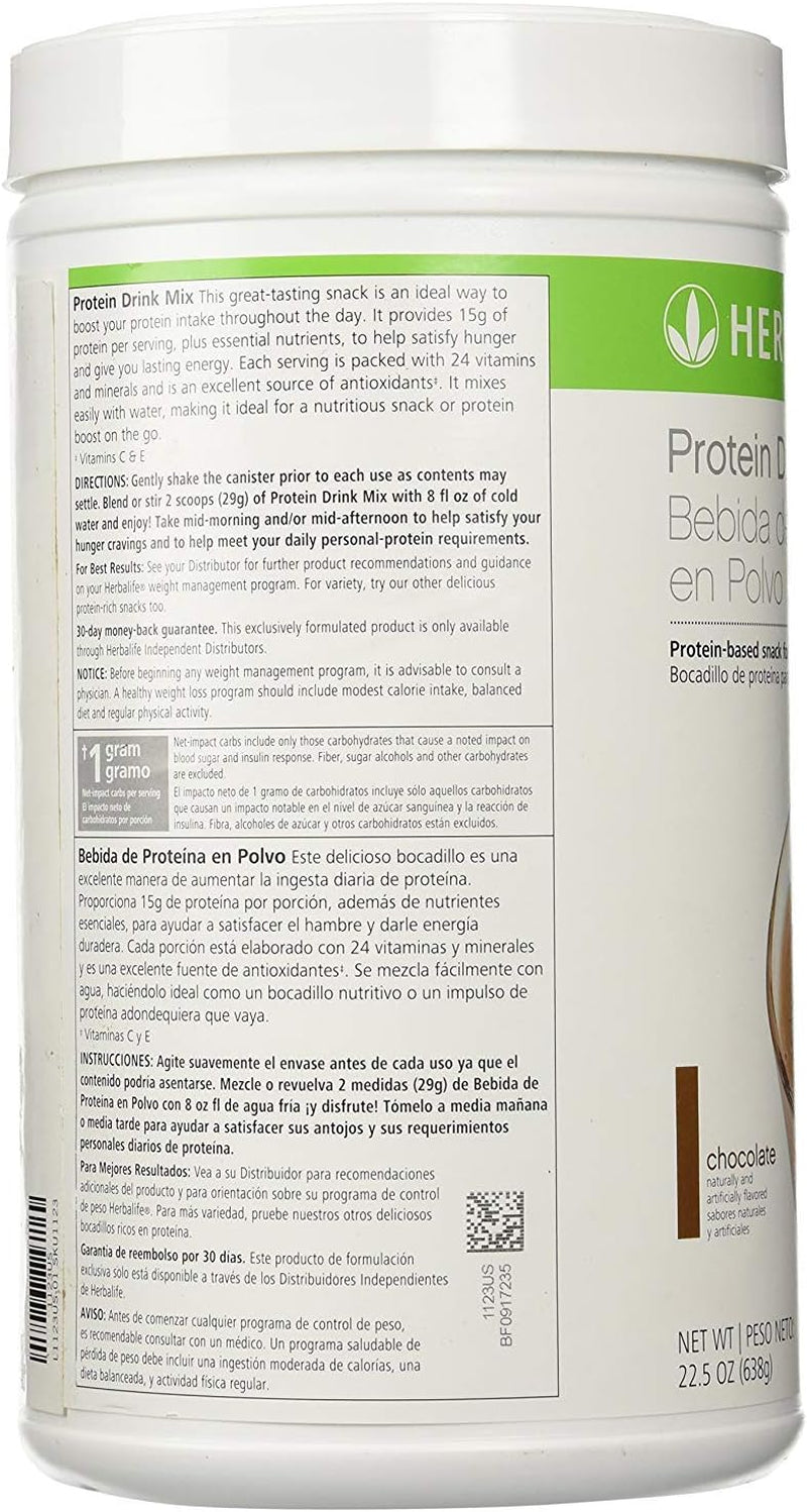 Protein Drink Mix Chocolate 22.5Oz Canister