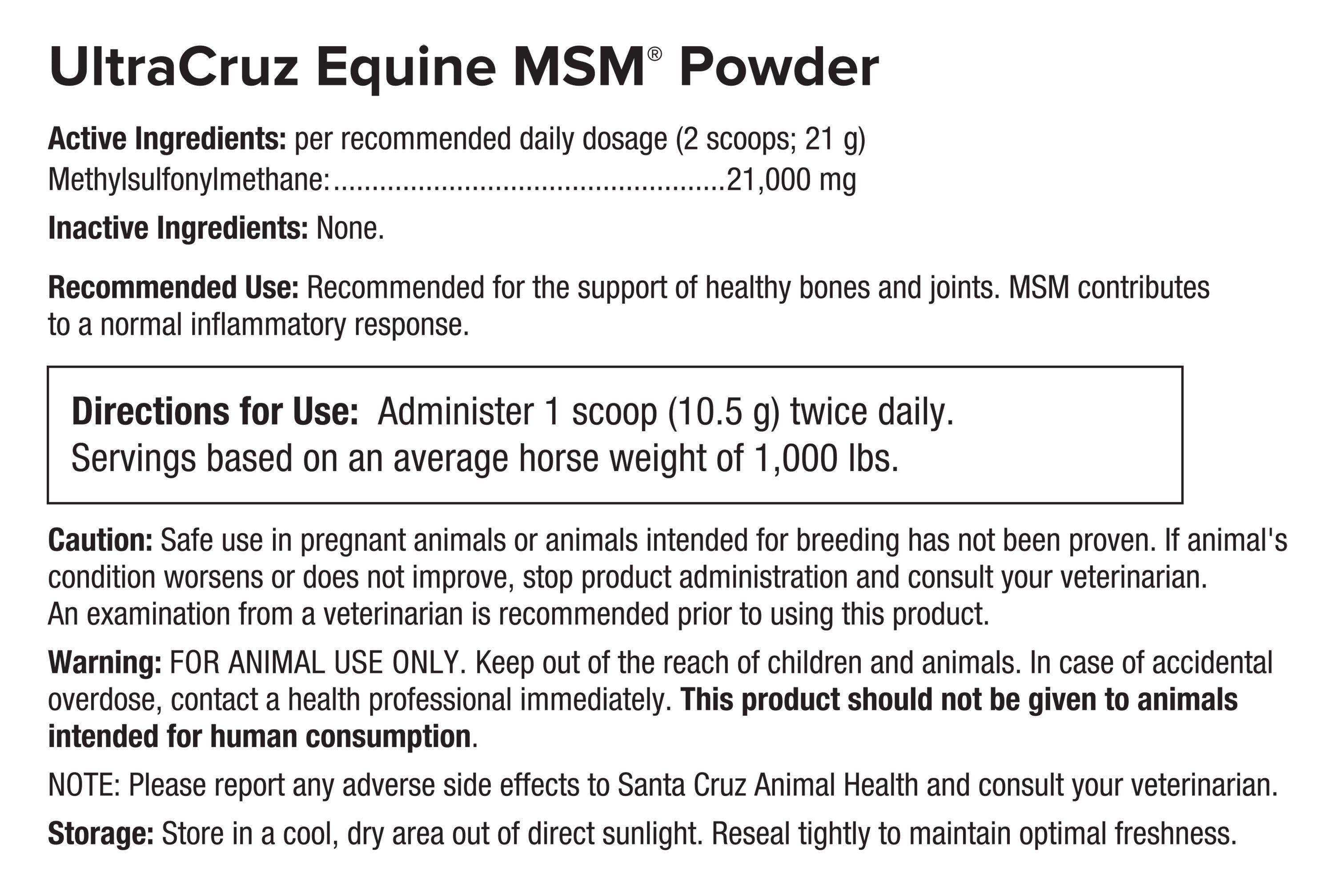 Equine MSM® Powder, 4 Lb