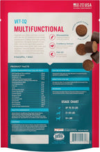 Vetiq 8-In-One Multifunctional Supplements for Dogs, Supports Hip & Joint, Urinary Tract, Immune System, Skin Health and Heart Health, Soft Chews, 60 Count