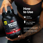 Whey Protein Powder (Strawberry, 4 Pound) - Nitro-Tech Ultimate Muscle Building Formula with Whey Protein Isolate - 30G of Protein, 3G of Creatine & 6.8G of BCAA - Packaging May Vary