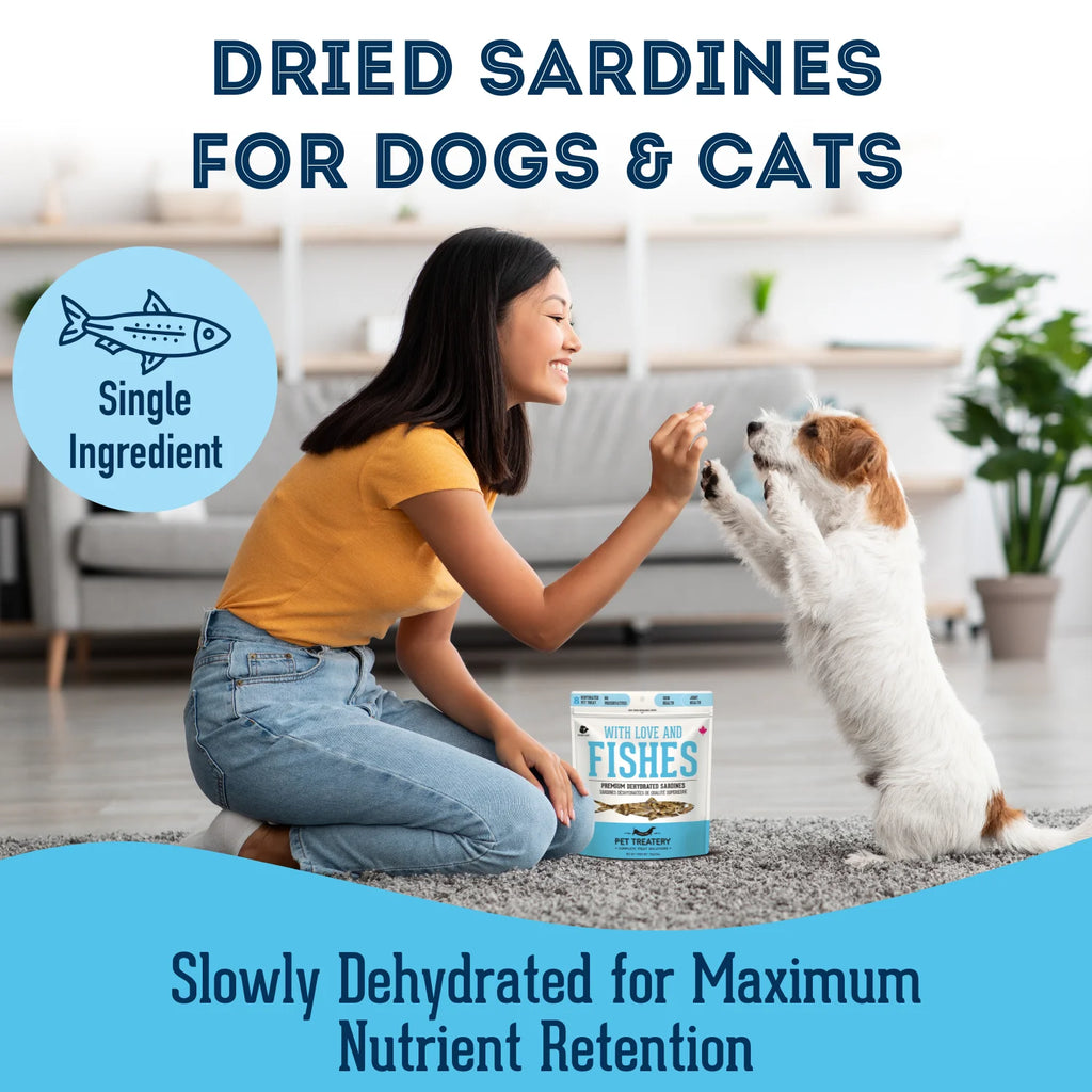 The Granville Island  Pure Proteins with Love and Fishes Sardine Treats for Dogs & Cats, 210 Gram