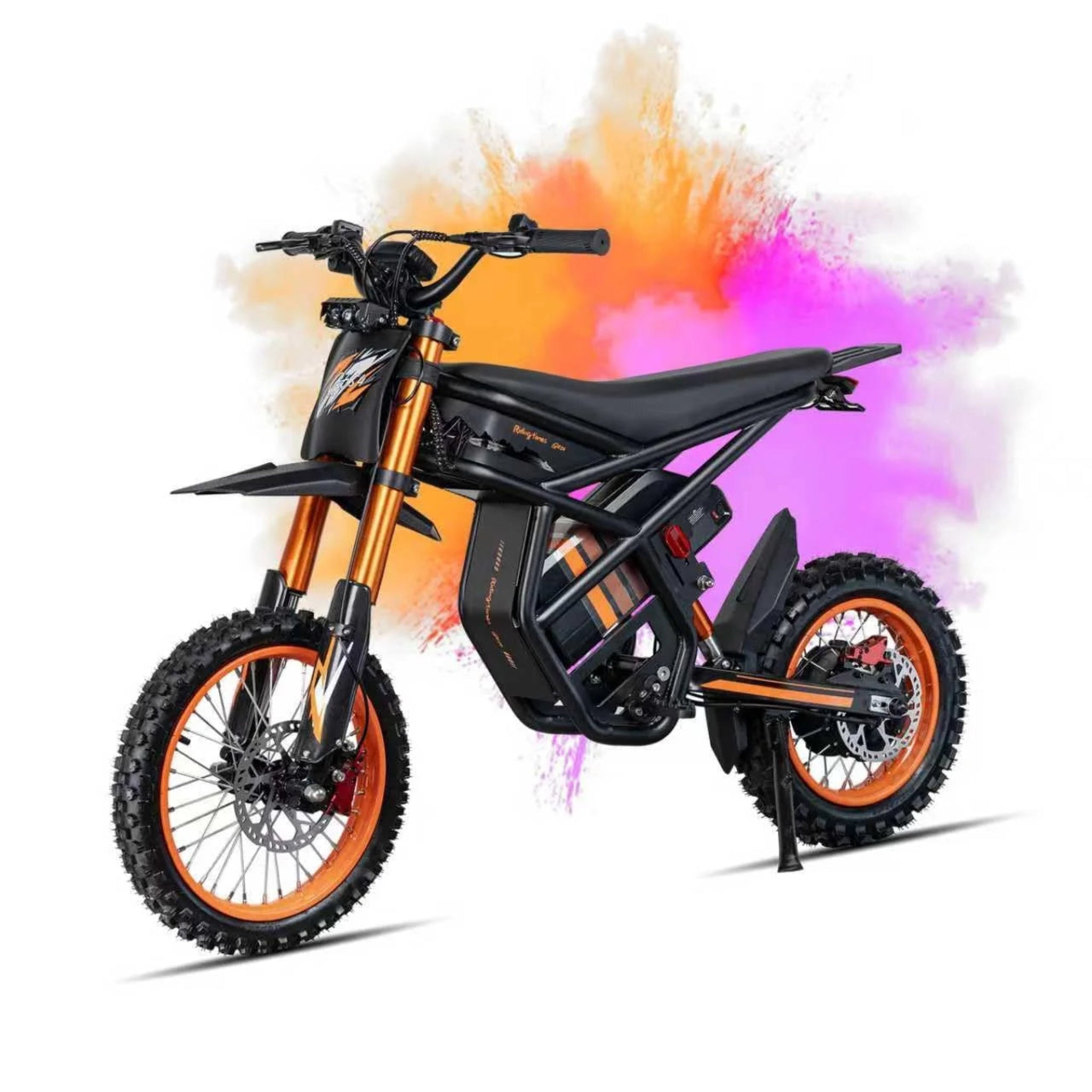 GT54 Electric Dirt Bike for Teens Adults,48V 27AH 37MPH Ebike with 14"/12" Motorcycle Tire,2000W Dual Hydraulic Brakes E Mountain Bike Off-Road UL2849