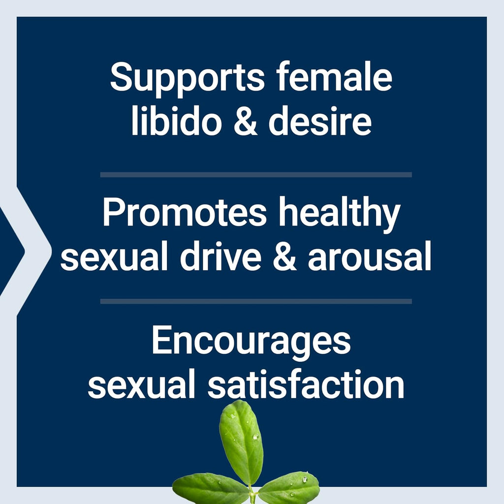 Sexual Health for Her with Fenugreek Seed, 60 Capsules | Supports Sex Drive, Libido, Arousal & Lubrication with Saffron, Non-Gmo & Vegetarian