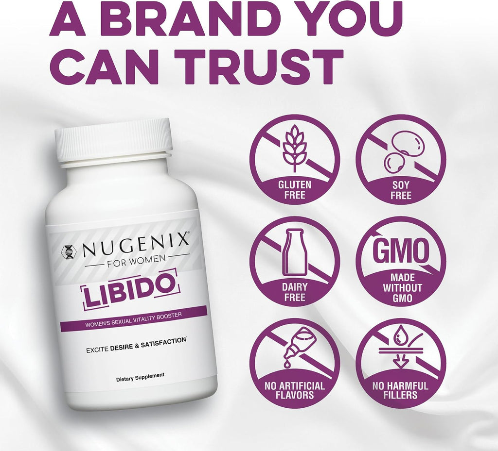 for Women: Libido Support for Women, Vitality Booster - 60 Count | Excite Desire, Enhance Satisfaction, Ease Stress, Promote Positive Mood